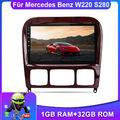 Für Mercedes Benz S Klasse W220 S280 9" Android 12 Autoradio GPS NAVI DAB+ BT FM