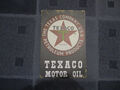Dekoschild Texaco Motor Oil, aus Aluminium, sehr guter Zustand