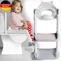 Toilettentrainer Toilettensitz Lerntöpfchen WC Sitz mit Treppe für 1~7 Kinder DE