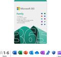 MICROSOFT OFFICE 365 FAMILY 6 BENUTZER 1 JAHR AKTIVIERUNGSSCHLÜSSEL AM SELBEN TAG PER E-MAIL