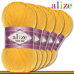 Alize 5 x 100 g Cotton Gold Wolle Baumwolle Sommerwolle Garn Amigurumi 65 Farben