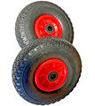 2x KOVA® PU Rad 260mm Sackkarrenrad 3.00-4 Vollgummi Sackkarre Pannensicher  S/R