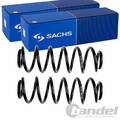 2X SACHS FAHRWERKSFEDERN HINTEN PASSEND FÜR SKODA OCTAVIA VW CC GOLF JETTA