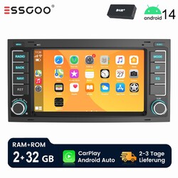 Für VW T5 Multivan Transporter DAB+ Android 14 Autoradio Carplay GPS Navi SWC BT
