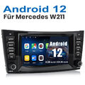 Autoradio GPS Navi DAB+ Android 12 Für Mercedes Benz CLS E-Klasse W211 W219 E200