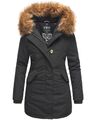 Marikoo Karmaa Damen Winter Jacke Stepp Parka Mantel Winterjacke warm gefüttert