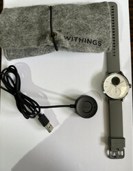 Withings Scanwatch 38mm Hybrid grau Smartwatch EKG Herzfrequenzsensor Oximeter ✅