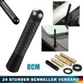 8CM Auto Dach Kurz Stab Antenne Carbon Design Radio Adapter Fuß Antennengewinde
