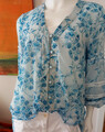 RIANI - Bluse - Tunika - Gr. 36/38 - 100% Baumwolle - Zauberhaftes Muster !