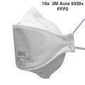 10x 3M Aura 9320+ Atem-Schutzmaske Mundschutz FFP2 Gesicht Maske Faltmaske
