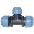 PP PE Klemmverbinder T-Stück reduziert, PE Fitting für PE Rohr 16 bis 63mm