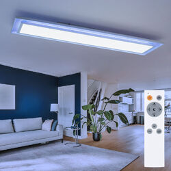 Deckenleuchte Wohnzimmerleuchte Deckenlampe LED Tageslichtlampe Dimmer L 85cm