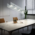 LED Decken Design Pendel Hänge Lampe Leuchte Chrom Glas Beleuchtung Küche Diele
