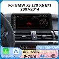 12.3" Für BMW X5 E70 X6 E71 CIC Autoradio 8-Kern Android 14 8+128G GPS Navi WiFi