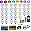30X RGBWW WiFi/BT LED Bodeneinbaustrahler Aussen Bodenstrahler Led Spot Terrasse