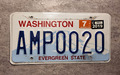USA Nummernschild Kennzeichen License Plate Washington Evergreen State