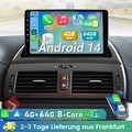 4+64G DAB+Für BMW X3 E83 2004-2012 Android14 GPS Navi Autoradio WIFI BT RDS SWC