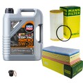 MANN Inspektionspaket 5 L LIQUI MOLY Top Tec 4200 5W-30 für Audi A4 Avant 8K5