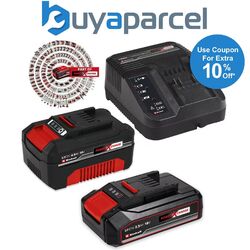 Einhell 18 V Power X-Change PXC Starter Kit 2,5ah + 4,0ah Akku + Schnellladegerät3 Jahre Garantie auf Batterien