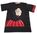 T-Shirt ORANGE CULTURE mehrfarbig Baumwolle Blume Junge Herren S UVP 265 NEU
