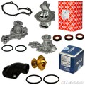 Wasserpumpe+ Thermostat 87°+Flansch +3 x Wellenring VW Golf  Passat Caddy Jetta 