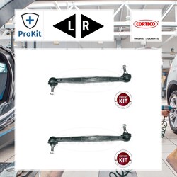 2x ORIGINAL® Corteco Stange/Strebe, Stabilisator Links, Rechts Peugeot 306