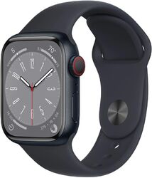 Apple Watch Series 8 (GPS + Cellular) 41mm Aluminium Mitternacht Sportarmband 