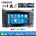 Autoradio DAB+ Carplay 64G Für Mercedes-Benz A/B Klasse W169 W245 Android 14 Cam