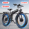 Ridstar 3000W Hydraulisch Elektrofahrrad 52V20Ah 26 Zoll Off-Road E-Mountainbike