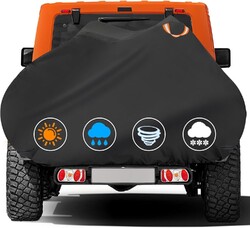 Fahrradabdeckung für Heckträger | 2-Fach-Transport | PU-Beschichtung