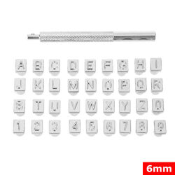 36 Stck. Zum Selbermachen Leder Handwerk Stempel Metall Stanzer Set Logo Alphabet Buchstaben Zahlen Werkzeuge