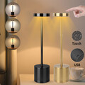 LED Tischlampe Touch Dimmbar mit Akku Kabellos Tischleuchte USB Aufladbar Innen