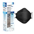 10 / 100 FFP2 Fisch Maske 4D Mundschutz Atemschutz Mundmaske Schwarz Weiß Blau