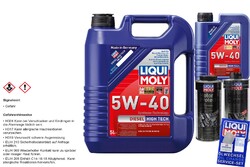 Liqui Moly Set 6L Diesel High Tech 5W-40 MotorProtect Motor Clean 