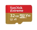 SanDisk Extreme R100/W60 microSDHC 32 GB Kit, UHS-I U3, A1, Class 10