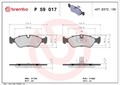 BREMBO Bremsbelagsatz, Scheibenbremse P 59 017 für OPEL DAEWOO