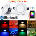 1-10er WIFI Bluetooth App RGB+WW+CW LED Einbauleuchte Strahler 5W Lampe Dimmar