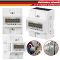 LCD-Drehstromzähler Geeicht Für DIN Hutschiene + 3 Phasen 4 Draht Stromzähler DE