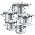 Kochtopfset Kochgeschirrset Topf-Set Edelstahl 9tlg Induktion spülmaschinenfest