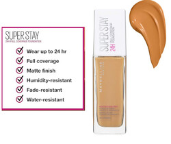 Maybelline Superstay 24H Full Coverage Foundation 60 Caramel