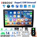 Doppel 2DIN Android 14 6+128G Carplay Autoradio DAB+ Bluetooth GPS NAVI WiFi SWC
