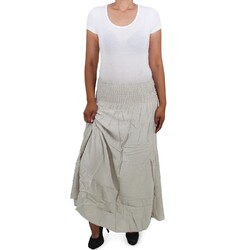 Faltenrock Strandrock Sommer Maxi Strand Lang Rock Maxirock Boho Sommerrock