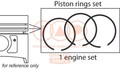 IAP QUALITY PARTS 102-12091 Kolbenringsatz Kolbenringe für SMART FORFOUR (454)