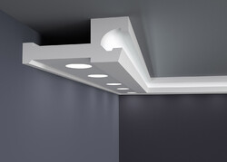 Styroporleisten Zierprofile Stuckprofile Stuckleiste Dekor LED XPS DECKENLEISTEN