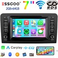 64GB Android 14 GPS Navi WIFI Autoradio Für Mercedes Benz ML/GL Klasse W164 X164