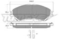 TOMEX Brakes Bremsbelagsatz Scheibenbremse TX 18-13 für SX4 CROSS SUZUKI JY LY