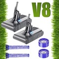9000mAh Akku für Dyson V8 Absolute Animal Total Clean SV10 Staubsauger 1/2x AKKU
