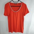Zero Bluse Shirt Gr.36 Damen Rot