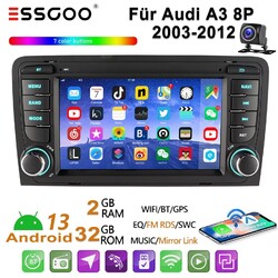 Android 13 2+32G Autoradio für Audi A3 S3 RS3 8P 8V Carplay GPS BT RDS Navi USB