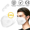 1 - 1000 Stück FFP2 Maske Mundschutz Atemschutzmaske CE Schutz Masken Mund Nase